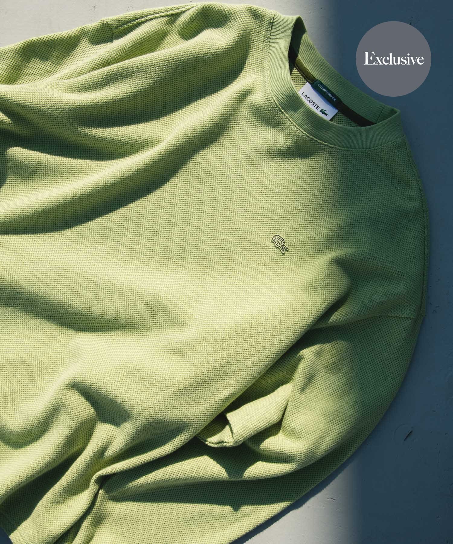 【アーバンリサーチ ドアーズ/URBAN RESEARCH DOORS / MEN】の『別注』LACOSTE×DOORS THICK PIQUE ROUND LONG-SLEEVE インテリア・キッズ・メンズ・レディースファッション・服の通販 founy(ファウニー) 　ファッション　Fashion　メンズファッション　Fashion for Men　コレクション　Collection, Seasonal Line　鹿の子　Piqué, Kanoko Fabric　スポーツ　Sports, Activewear　スリーブ　Sleeve, Long Sleeve / Short Sleeve　人気　Popular, Best Seller　ベーシック　Basic, Essential　別注　Limited Edition, Custom Order　ラウンド　Round, Round Neck　ロング　Long, Long-Length　S/S・春夏　SS, Spring/Summer, Warm Season　夏　Summer　2026年　2026　2026春夏・S/S　Spring/Summer 2026 SS26　グリーン|ID: prp329100004983906 ipo3291000000037334886