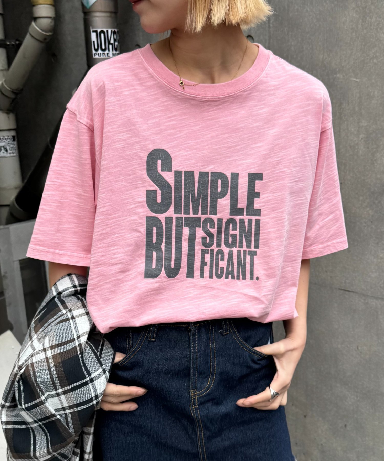 【チャオパニックティピー/CIAOPANIC TYPY】の【UNISEX】【プラスサイズあり】スラブ天竺ピグメントロゴTEE インテリア・キッズ・メンズ・レディースファッション・服の通販 founy(ファウニー) 　ファッション　Fashion　レディースファッション　Fashion for Women　アクセサリー　Fashion Accessories　グラフィック　Graphic, Graphic Design　サンダル　Sandals, Summer Shoes　シンプル　Simple, Minimal　スニーカー　Sneakers, Trainers　デニム　Denim, Jeans Material　定番　Standard, Basic Item　ネックレス　Necklace, Pendant Necklace　ビンテージ　Vintage, Retro Style　プリント　Print, Printed Pattern　ユニセックス　Unisex, Genderless　リラックス　Relax, Relaxed Fit　おすすめ　Recommended / Our Picks　ピンク|ID: prp329100004983929 ipo3291000000037334992
