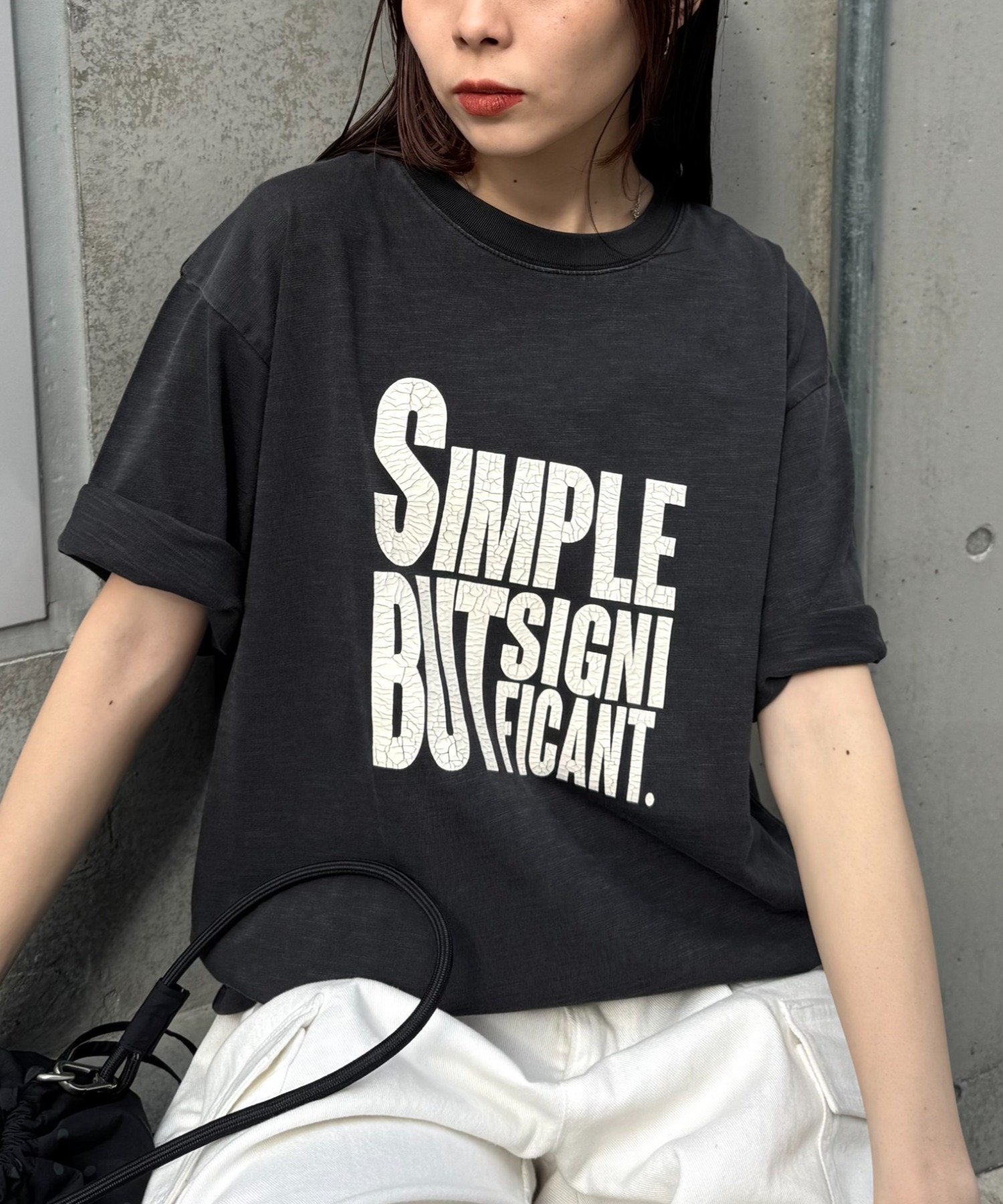 【チャオパニックティピー/CIAOPANIC TYPY】の【UNISEX】【プラスサイズあり】スラブ天竺ピグメントロゴTEE インテリア・キッズ・メンズ・レディースファッション・服の通販 founy(ファウニー) 　ファッション　Fashion　レディースファッション　Fashion for Women　アクセサリー　Fashion Accessories　グラフィック　Graphic, Graphic Design　サンダル　Sandals, Summer Shoes　シンプル　Simple, Minimal　スニーカー　Sneakers, Trainers　デニム　Denim, Jeans Material　定番　Standard, Basic Item　ネックレス　Necklace, Pendant Necklace　ビンテージ　Vintage, Retro Style　プリント　Print, Printed Pattern　ユニセックス　Unisex, Genderless　リラックス　Relax, Relaxed Fit　おすすめ　Recommended / Our Picks　ブラック|ID: prp329100004983929 ipo3291000000037334995