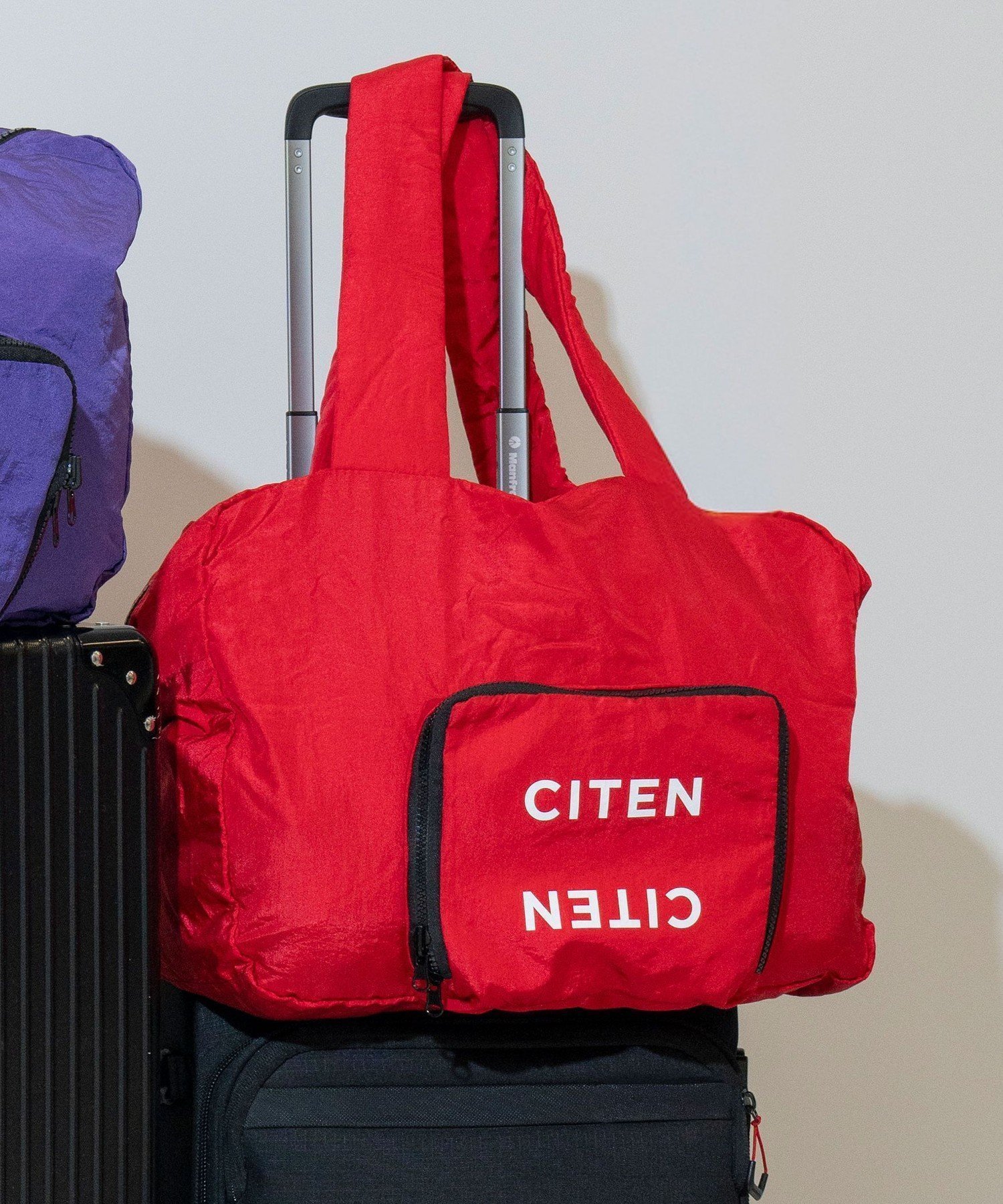 【シテン/CITEN】のCITEN キャリーフィットトート インテリア・キッズ・メンズ・レディースファッション・服の通販 founy(ファウニー) 　ファッション　Fashion　レディースファッション　Fashion for Women　バッグ　Bags　カラフル　Colorful Design　コンパクト　Compact, Small Size　フィット　Fit, Slim Fit　フロント　Front, Front Design　ポケット　Pocket, Pocket Detail　旅行　Travel　RED|ID: prp329100004983934 ipo3291000000037335024