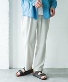 【アーバンリサーチ ドアーズ/URBAN RESEARCH DOORS / MEN】のリネンライクイージートラウザー 大人の最旬トレンドファッション＆コーディネート founy(ファウニー) ファッション Fashion メンズファッション Fashion for Men カットソー Cut and Sewn Top カーディガン Cardigan, Knitwear 吸水 Absorbent, Quick-Dry サンダル Sandals, Summer Shoes スニーカー Sneakers, Trainers スマート Smart, Elegant デスク Desk, Work Desk ドローコード Drawcord, Drawstring Cord フロント Front, Front Design リネン Linen, Linen Fabric リラックス Relax, Relaxed Fit ワーク Workwear, Utility Style S/S・春夏 SS, Spring/Summer, Warm Season おすすめ Recommended / Our Picks 夏 Summer 旅行 Travel 2026年 2026 2026春夏・S/S Spring/Summer 2026 SS26 thumbnail オフホワイト|ID: prp329100004983935 ipo3291000000037335031