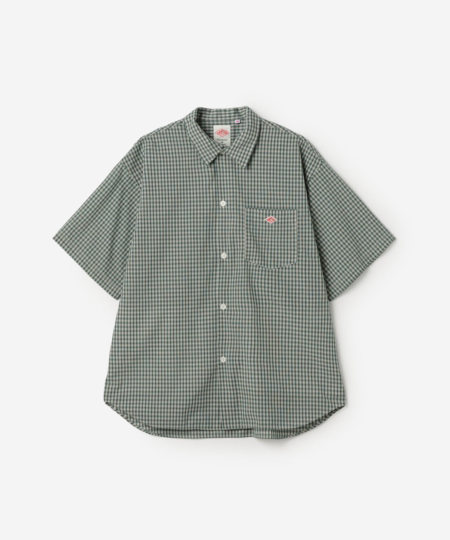 【ビショップ/Bshop / MEN】のボイルポプリン 半袖ワークシャツ MEN インテリア・キッズ・メンズ・レディースファッション・服の通販 founy(ファウニー) 　ファッション　Fashion　メンズファッション　Fashion for Men　猫　Cat, Kitty　フランス　France, French　フロント　Front, Front Design　ポケット　Pocket, Pocket Detail　半袖　Short Sleeve, Half Sleeve　ラバー　Rubber, Rubber Sole　ワイド　Wide, Wide Fit　ワーク　Workwear, Utility Style　GREEN系1|ID: prp329100004983967 ipo3291000000037335184