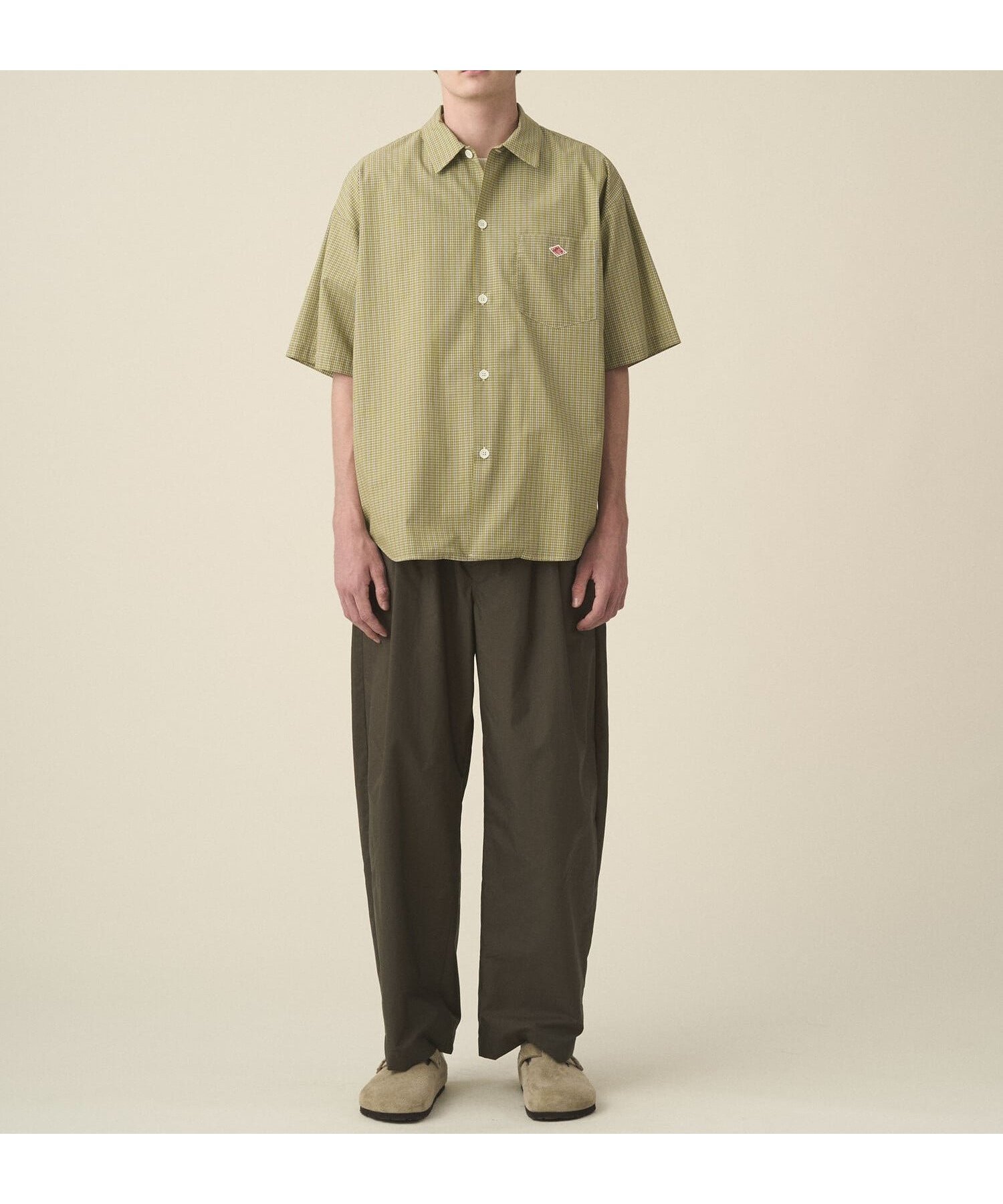 【ビショップ/Bshop / MEN】のボイルポプリン 半袖ワークシャツ MEN インテリア・キッズ・メンズ・レディースファッション・服の通販 founy(ファウニー) 　ファッション　Fashion　メンズファッション　Fashion for Men　猫　Cat, Kitty　フランス　France, French　フロント　Front, Front Design　ポケット　Pocket, Pocket Detail　半袖　Short Sleeve, Half Sleeve　ラバー　Rubber, Rubber Sole　ワイド　Wide, Wide Fit　ワーク　Workwear, Utility Style　GREEN系2|ID: prp329100004983967 ipo3291000000037335185