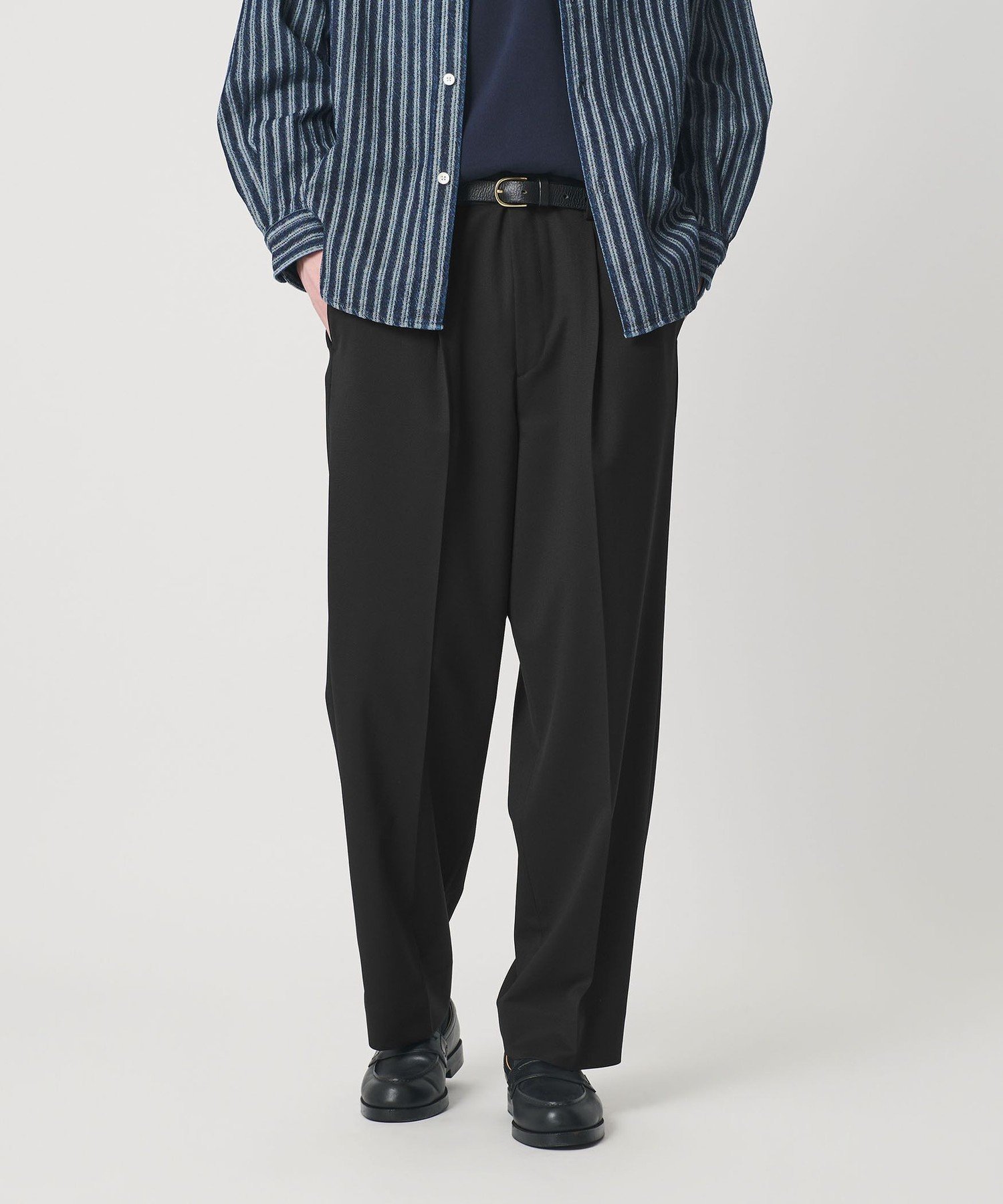 【ビューティ&ユース ユナイテッドアローズ/BEAUTY&YOUTH / UNITED ARROWS / MEN】のT/W 1P テーパードパンツ NO.9-Remix 手洗い可能 インテリア・キッズ・メンズ・レディースファッション・服の通販 founy(ファウニー) 　ファッション　Fashion　メンズファッション　Fashion for Men　ボトムス　Bottoms　コイン　Coin, Coin Design　スマート　Smart, Elegant　スラックス　Slacks, Dress Pants　トレンド　Trend, Trending Now　ドレープ　Drape, Draping Fabric　バランス　Balance, Style Balance　パターン　Pattern, Design Print　ポケット　Pocket, Pocket Detail　ルーズ　Loose, Oversized　ワイド　Wide, Wide Fit　エレガント 上品　Elegant　BLACK|ID: prp329100004983973 ipo3291000000037335201