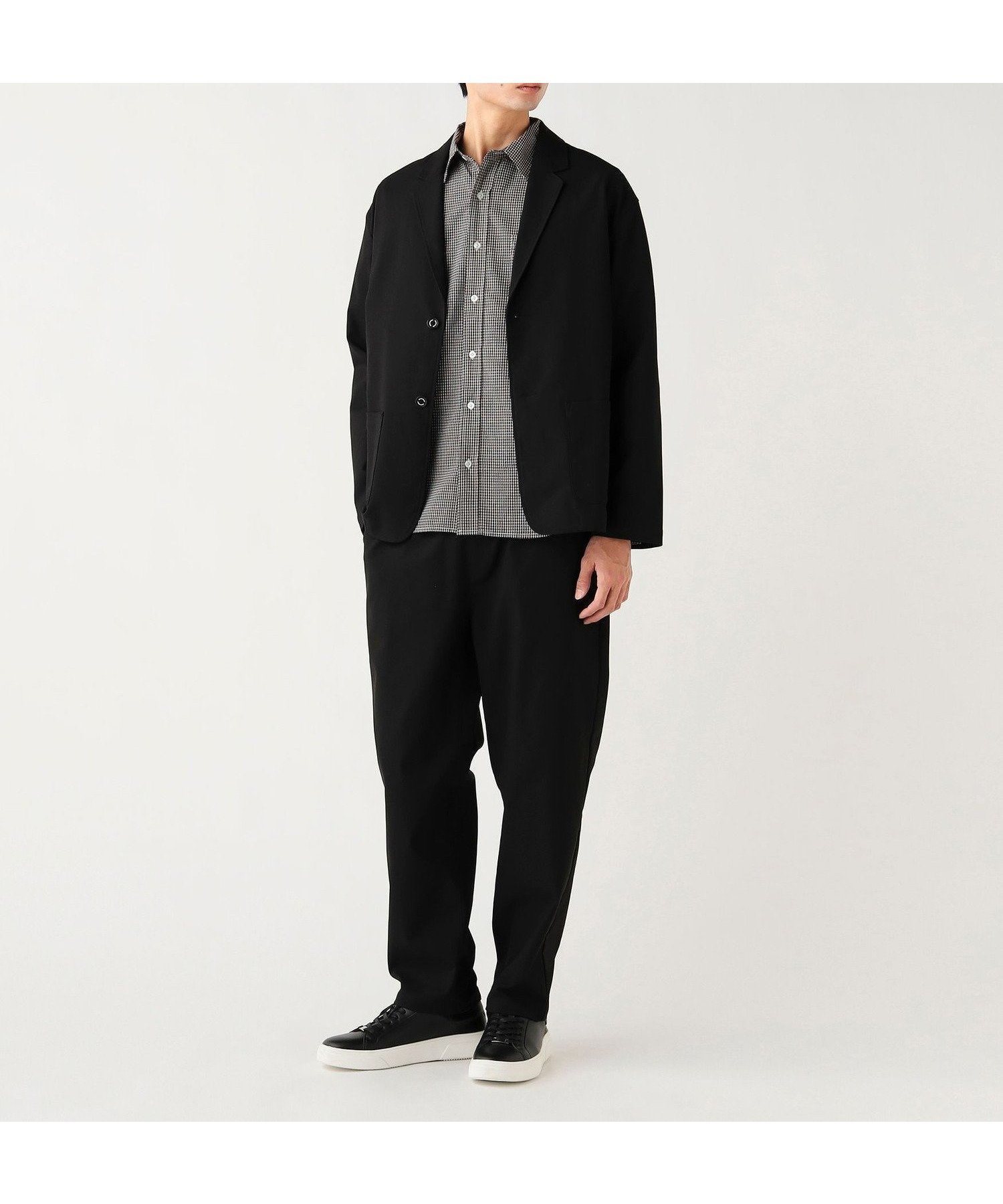 【ビームス ハート/BEAMS HEART / MEN】のポリエステル ドビー ジャケット パンツ (セットアイテム) インテリア・キッズ・メンズ・レディースファッション・服の通販 founy(ファウニー) 　ファッション　Fashion　メンズファッション　Fashion for Men　ボトムス　Bottoms　おすすめ　Recommended / Our Picks　シャーリング　Shirring, Ruched　ジャケット　Jacket, Outerwear　セットアップ　Set-Up, Coordinated Outfit　ダウン　Down, Puffer　デニム　Denim, Jeans Material　ドレープ　Drape, Draping Fabric　リラックス　Relax, Relaxed Fit　エレガント 上品　Elegant　BLACK|ID: prp329100004983986 ipo3291000000037335257