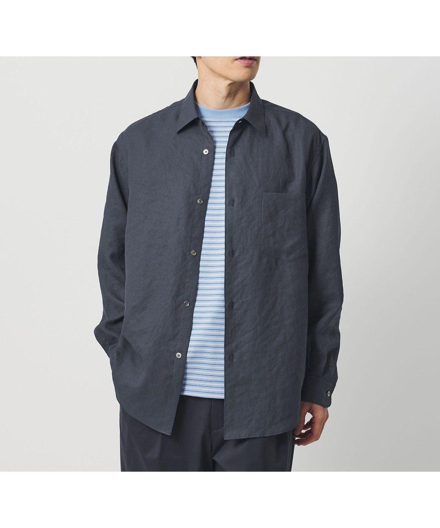 【ビューティ&ユース ユナイテッドアローズ/BEAUTY&YOUTH / UNITED ARROWS / MEN】のライト リネンタッチ レギュラー シャツ FORM TAPERD型 インテリア・キッズ・メンズ・レディースファッション・服の通販 founy(ファウニー) 　ファッション　Fashion　メンズファッション　Fashion for Men　インナー　Innerwear　春　Spring　シューズ　Shoes, Footwear　スニーカー　Sneakers, Trainers　スマート　Smart, Elegant　スラックス　Slacks, Dress Pants　テーパード　Tapered, Tapered Pants　デニム　Denim, Jeans Material　バランス　Balance, Style Balance　ボトム　Bottoms, Lower Wear　羽織　Haori, Light Jacket　リラックス　Relax, Relaxed Fit　レギュラー　Regular, Standard Fit　S/S・春夏　SS, Spring/Summer, Warm Season　夏　Summer　エレガント 上品　Elegant　DK.GRAY|ID: prp329100004984000 ipo3291000000037335305