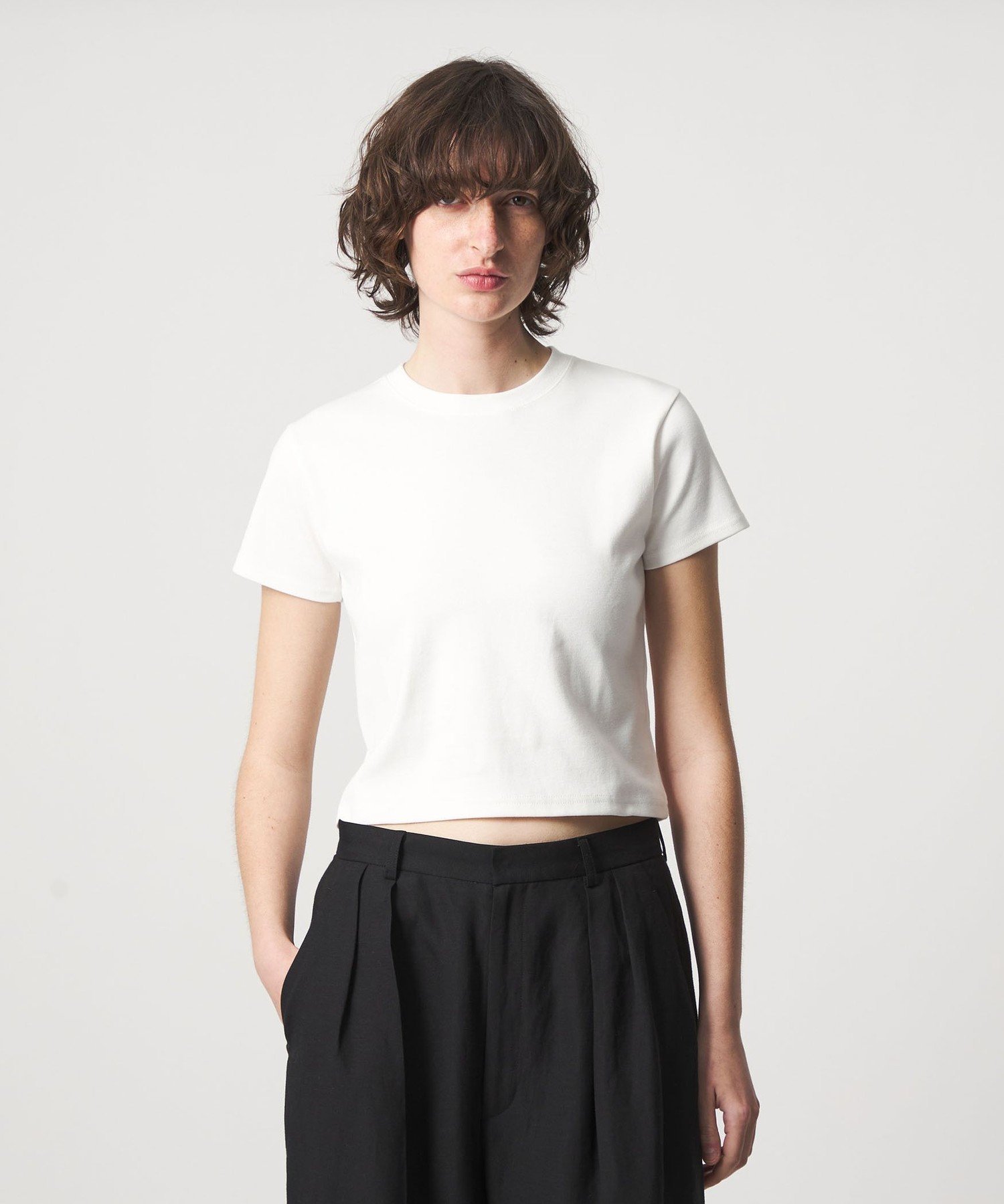 【ビューティ&ユース ユナイテッドアローズ/BEAUTY&YOUTH / UNITED ARROWS】の6(ROKU) コットン フライス Tシャツ 26SS インテリア・キッズ・メンズ・レディースファッション・服の通販 founy(ファウニー) 　ファッション　Fashion　レディースファッション　Fashion for Women　トップス・カットソー　Cut & Sew Tops　シャツ・ブラウス・オフィスカジュアル　Elegant Blouses & Button-Ups　ロングTシャツ・Tシャツ　Longline T-Shirts & Tees　インナー　Innerwear　ジャケット　Jacket, Outerwear　定番　Standard, Basic Item　ボーダー　Border, Stripe　2026年　2026　2026春夏・S/S　Spring/Summer 2026 SS26　WHITE|ID: prp329100004984122 ipo3291000000037337128