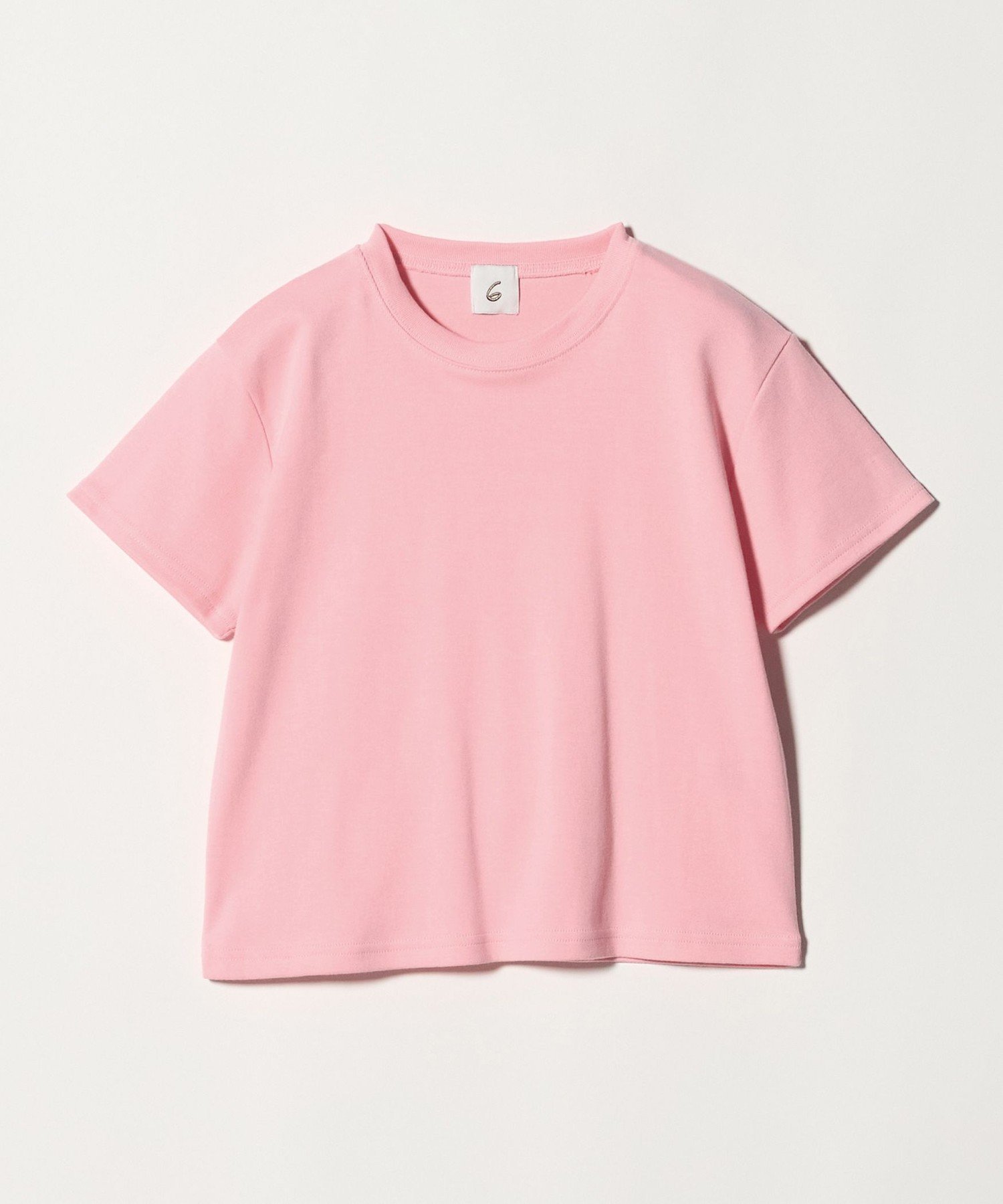 【ビューティ&ユース ユナイテッドアローズ/BEAUTY&YOUTH / UNITED ARROWS】の6(ROKU) コットン フライス Tシャツ 26SS インテリア・キッズ・メンズ・レディースファッション・服の通販 founy(ファウニー) 　ファッション　Fashion　レディースファッション　Fashion for Women　トップス・カットソー　Cut & Sew Tops　シャツ・ブラウス・オフィスカジュアル　Elegant Blouses & Button-Ups　ロングTシャツ・Tシャツ　Longline T-Shirts & Tees　インナー　Innerwear　ジャケット　Jacket, Outerwear　定番　Standard, Basic Item　ボーダー　Border, Stripe　2026年　2026　2026春夏・S/S　Spring/Summer 2026 SS26　PINK|ID: prp329100004984122 ipo3291000000037337130