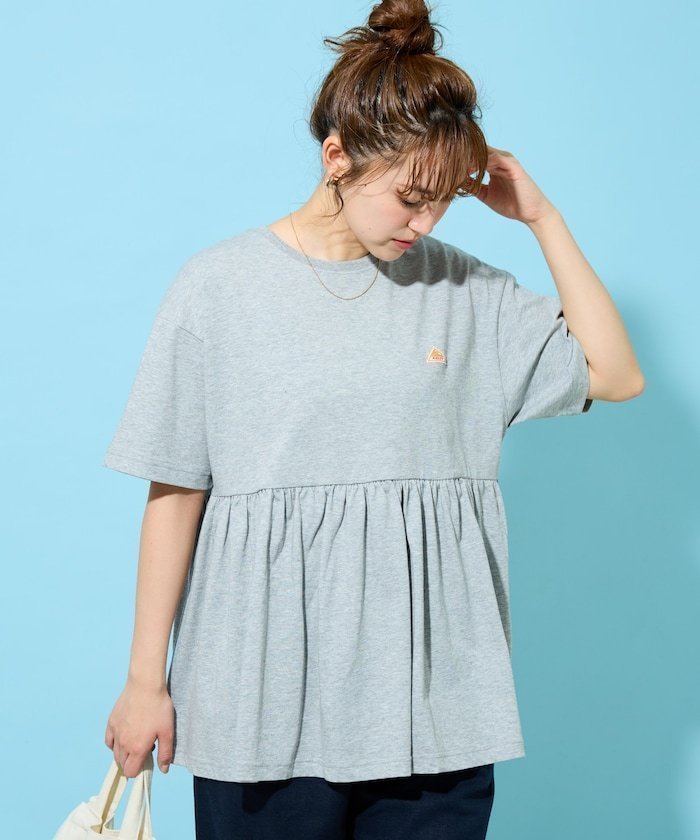 【フリークスストア/FREAK'S STORE】の別注 切り替え半袖チュニック(接触冷感・吸水速乾・UVカット・遮熱)【限定展開】 インテリア・キッズ・メンズ・レディースファッション・服の通販 founy(ファウニー) 　ファッション　Fashion　レディースファッション　Fashion for Women　トップス・カットソー　Cut & Sew Tops　吸水　Absorbent, Quick-Dry　スペシャル　Special, Limited Edition　チュニック　Tunic, Long Top　ビッグ　Big, Oversized　フェミニン　Feminine, Girly　別注　Limited Edition, Custom Order　半袖　Short Sleeve, Half Sleeve　S/S・春夏　SS, Spring/Summer, Warm Season　夏　Summer　2026年　2026　2026春夏・S/S　Spring/Summer 2026 SS26　グレー|ID: prp329100004984123 ipo3291000000037337141