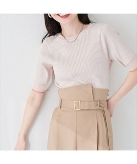 【ナチュラルクチュール/natural couture】の袖口シアー強撚リブニット 大人の最旬トレンドファッション＆コーディネート founy(ファウニー) ファッション Fashion レディースファッション Fashion for Women トップス・カットソー Cut & Sew Tops ニット Knit Tops & Sweaters インナー Innerwear 春 Spring キャミソール Camisole, Spaghetti Strap Top サロペット Overalls, Salopette シアー Sheer, See-Through シンプル Simple, Minimal スリット Slit, Slit Detail リブニット Rib Knit, Ribbed Knit S/S・春夏 SS, Spring/Summer, Warm Season 再入荷 Restock / Back in Stock 夏 Summer エレガント 上品 Elegant 2026年 2026 2026春夏・S/S Spring/Summer 2026 SS26 |ID:prp329100004984127