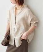 【スピック&スパン/Spick & Span】の《新色有り / 追加》 80リネンカシュクール ビッグシャツ 大人の最旬トレンドファッション＆コーディネート founy(ファウニー) ファッション Fashion レディースファッション Fashion for Women トップス・カットソー Cut & Sew Tops シャツ・ブラウス・オフィスカジュアル Elegant Blouses & Button-Ups イエロー Yellow インナー Innerwear オレンジ Orange カシュクール Wrap Design タンク Tank Top, Sleeveless Top 定番 Standard, Basic Item 人気 Popular, Best Seller ビッグ Big, Oversized リネン Linen, Linen Fabric 再入荷 Restock / Back in Stock おすすめ Recommended / Our Picks 夏 Summer エレガント 上品 Elegant thumbnail ベージュ A|ID: prp329100004984141 ipo3291000000037337245