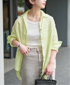 【スピック&スパン/Spick & Span】の《新色有り / 追加》 80リネンカシュクール ビッグシャツ 大人の最旬トレンドファッション＆コーディネート founy(ファウニー) ファッション Fashion レディースファッション Fashion for Women トップス・カットソー Cut & Sew Tops シャツ・ブラウス・オフィスカジュアル Elegant Blouses & Button-Ups イエロー Yellow インナー Innerwear オレンジ Orange カシュクール Wrap Design タンク Tank Top, Sleeveless Top 定番 Standard, Basic Item 人気 Popular, Best Seller ビッグ Big, Oversized リネン Linen, Linen Fabric 再入荷 Restock / Back in Stock おすすめ Recommended / Our Picks 夏 Summer エレガント 上品 Elegant thumbnail イエロー B|ID: prp329100004984141 ipo3291000000037337247