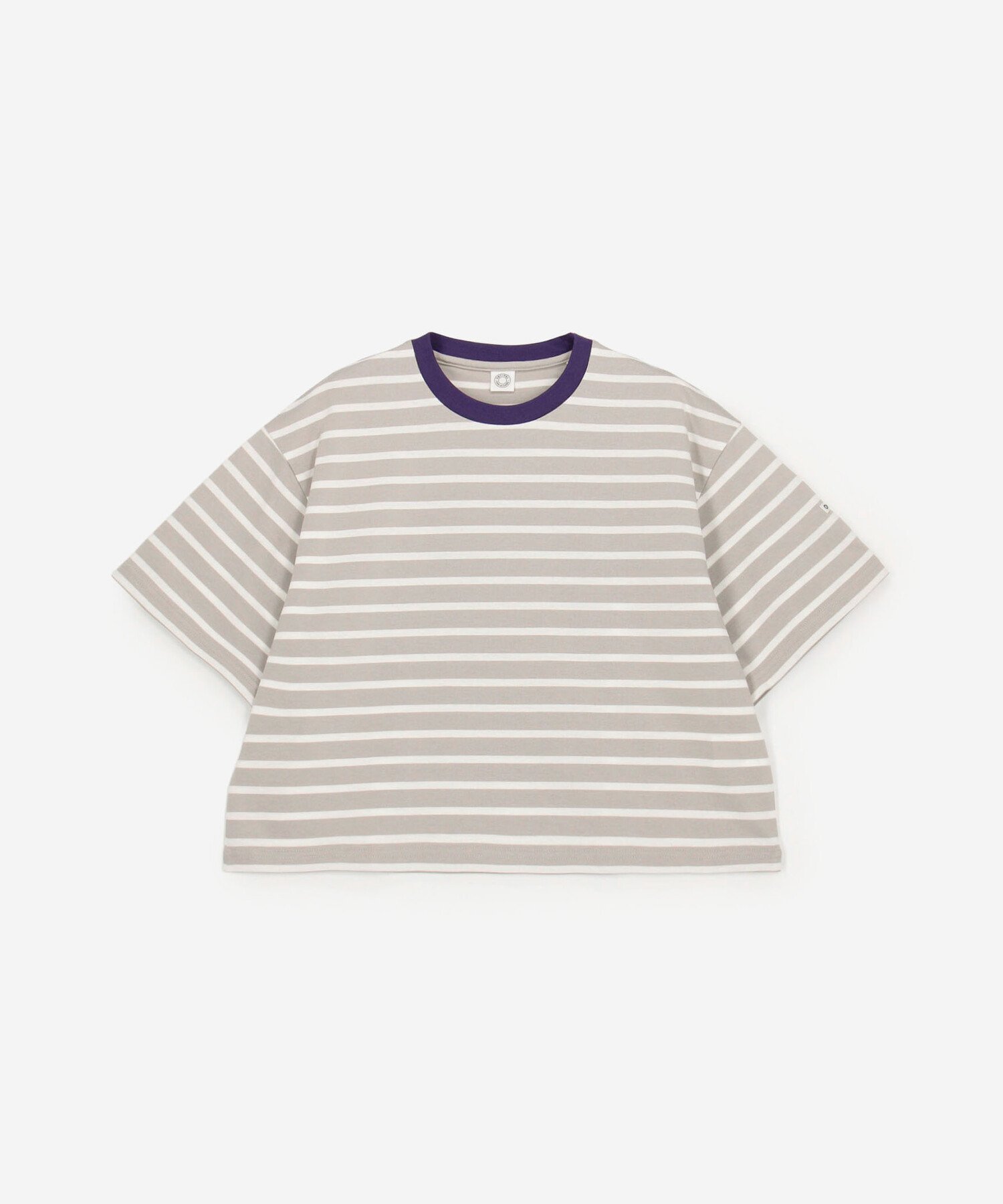 【ビショップ/Bshop】のマーセライズ クルーネック 半袖プルオーバー WOMEN インテリア・キッズ・メンズ・レディースファッション・服の通販 founy(ファウニー) 　ファッション　Fashion　レディースファッション　Fashion for Women　トップス・カットソー　Cut & Sew Tops　カジュアルプルオーバー・ニットトップス　Pullovers & Knit Tops / Casual Pullovers　カットソー　Cut and Sewn Top　ショルダー　Shoulder, Shoulder Strap　ショート　Short, Short Length　ドロップ　Drop Shoulder, Dropped Style　フランス　France, French　ボーダー　Border, Stripe　ワイド　Wide, Wide Fit　半袖　Short Sleeve, Half Sleeve　GREY系1|ID: prp329100004984154 ipo3291000000037337338