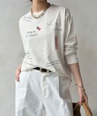 【ドゥドゥ/DouDou】の【WEB限定】レタリングプリントロンTEE グレー|ID: prp329100004984169 ipo3291000000037337429