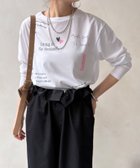 【ドゥドゥ/DouDou】の【WEB限定】レタリングプリントロンTEE オフホワイト|ID: prp329100004984169 ipo3291000000037337430