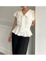 【スナイデル/SNIDEL】のセーラーカラーブラウス 大人の最旬トレンドファッション＆コーディネート founy(ファウニー) ファッション Fashion レディースファッション Fashion for Women トップス・カットソー Cut & Sew Tops シャツ・ブラウス・オフィスカジュアル Elegant Blouses & Button-Ups おすすめ Recommended / Our Picks ストレート Straight, Straight Cut スマート Smart, Elegant スラックス Slacks, Dress Pants バランス Balance, Style Balance フェミニン Feminine, Girly ペプラム Peplum, Flared Hem ボトム Bottoms, Lower Wear エレガント 上品 Elegant |ID:prp329100004984179