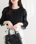 【ナチュラルクチュール/natural couture】のキャンディスリーブプリーツブラウス 大人の最旬トレンドファッション＆コーディネート founy(ファウニー) ファッション Fashion レディースファッション Fashion for Women トップス・カットソー Cut & Sew Tops シャツ・ブラウス・オフィスカジュアル Elegant Blouses & Button-Ups インナー Innerwear キャミソール Camisole, Spaghetti Strap Top キャミワンピース Cami Dress, Slip Dress シアー Sheer, See-Through シンプル Simple, Minimal タンク Tank Top, Sleeveless Top ベスト Vest, Waistcoat 再入荷 Restock / Back in Stock 2026年 2026 2026春夏・S/S Spring/Summer 2026 SS26 thumbnail ブラック|ID: prp329100004984202 ipo3291000000037337629