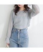 【ナチュラルクチュール/natural couture】のキャンディスリーブプリーツブラウス 大人の最旬トレンドファッション＆コーディネート founy(ファウニー) ファッション Fashion レディースファッション Fashion for Women トップス・カットソー Cut & Sew Tops シャツ・ブラウス・オフィスカジュアル Elegant Blouses & Button-Ups インナー Innerwear キャミソール Camisole, Spaghetti Strap Top キャミワンピース Cami Dress, Slip Dress シアー Sheer, See-Through シンプル Simple, Minimal タンク Tank Top, Sleeveless Top ベスト Vest, Waistcoat 再入荷 Restock / Back in Stock 2026年 2026 2026春夏・S/S Spring/Summer 2026 SS26 thumbnail サックスブルー|ID: prp329100004984202 ipo3291000000037337630