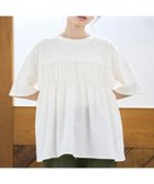 【コーエン/COEN】の布帛ドッキング 切替ギャザーTシャツ 大人の最旬トレンドファッション＆コーディネート founy(ファウニー) ファッション Fashion レディースファッション Fashion for Women トップス・カットソー Cut & Sew Tops シャツ・ブラウス・オフィスカジュアル Elegant Blouses & Button-Ups ロングTシャツ・Tシャツ Longline T-Shirts & Tees インナー Innerwear カットソー Cut and Sewn Top ギャザー Gathered, Ruffled 今季 This Season, Current Season 切替 Switching, Contrast Panel スニーカー Sneakers, Trainers セットアップ Set-Up, Coordinated Outfit デニム Denim, Jeans Material ドッキング Docking, Mixed Material バランス Balance, Style Balance バレエ Ballet, Ballet Style ワイド Wide, Wide Fit おすすめ Recommended / Our Picks エレガント 上品 Elegant 2026年 2026 2026春夏・S/S Spring/Summer 2026 SS26 thumbnail OFF WHITE|ID: prp329100004984226 ipo3291000000037337768