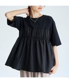【コーエン/COEN】の布帛ドッキング 切替ギャザーTシャツ 大人の最旬トレンドファッション＆コーディネート founy(ファウニー) ファッション Fashion レディースファッション Fashion for Women トップス・カットソー Cut & Sew Tops シャツ・ブラウス・オフィスカジュアル Elegant Blouses & Button-Ups ロングTシャツ・Tシャツ Longline T-Shirts & Tees インナー Innerwear カットソー Cut and Sewn Top ギャザー Gathered, Ruffled 今季 This Season, Current Season 切替 Switching, Contrast Panel スニーカー Sneakers, Trainers セットアップ Set-Up, Coordinated Outfit デニム Denim, Jeans Material ドッキング Docking, Mixed Material バランス Balance, Style Balance バレエ Ballet, Ballet Style ワイド Wide, Wide Fit おすすめ Recommended / Our Picks エレガント 上品 Elegant 2026年 2026 2026春夏・S/S Spring/Summer 2026 SS26 thumbnail BLACK|ID: prp329100004984226 ipo3291000000037337769
