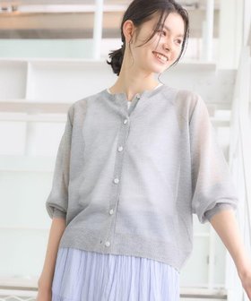 【デッサン/Dessin】のお守りカーディガン -ウォッシャブル- 大人の最旬トレンドファッション＆コーディネート founy(ファウニー) ファッション Fashion レディースファッション Fashion for Women トップス・カットソー Cut & Sew Tops カーディガン・羽織り Layered Style Cardigans おすすめ Recommended / Our Picks アクセサリー Fashion Accessories ウォッシャブル Machine Washable カーディガン Cardigan, Knitwear シアー Sheer, See-Through シンプル Simple, Minimal スマート Smart, Elegant ボトム Bottoms, Lower Wear 夏 Summer |ID:prp329100004984244