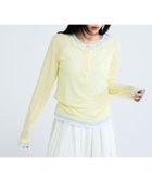 【ジーナシス/JEANASiS】の3カラーシアーレイヤードヘンリー2ピース 大人の最旬トレンドファッション＆コーディネート founy(ファウニー) ファッション Fashion レディースファッション Fashion for Women おすすめ Recommended / Our Picks インナー Innerwear タンク Tank Top, Sleeveless Top トレンド Trend, Trending Now ボトム Bottoms, Lower Wear ワイド Wide, Wide Fit 夏 Summer 春 Spring thumbnail イエロー系その他|ID: prp329100004984248 ipo3291000000037337915
