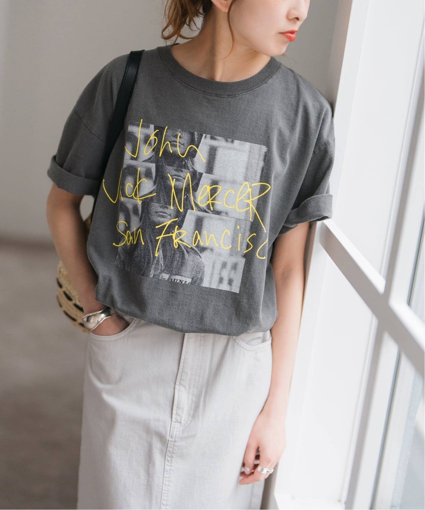 【スピック&スパン/Spick & Span】の《別注 / 追加 》J.J.Mercer / ジェイジェイマーサー Tシャツ インテリア・キッズ・メンズ・レディースファッション・服の通販 founy(ファウニー) 　ファッション　Fashion　レディースファッション　Fashion for Women　トップス・カットソー　Cut & Sew Tops　シャツ・ブラウス・オフィスカジュアル　Elegant Blouses & Button-Ups　ロングTシャツ・Tシャツ　Longline T-Shirts & Tees　カリフォルニア　California, Cali Style　コレクション　Collection, Seasonal Line　スマート　Smart, Elegant　ボトム　Bottoms, Lower Wear　別注　Limited Edition, Custom Order　ミックス　Mix, Mixed Style　レース　Lace, Lace Fabric　おすすめ　Recommended / Our Picks　ブラック A|ID: prp329100004984251 ipo3291000000037337932