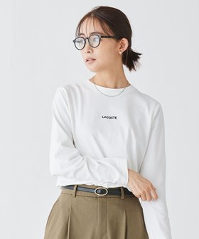 【ラコステ/LACOSTE】のワンポイントロゴ刺繍長袖Tシャツ 大人の最旬トレンドファッション＆コーディネート founy(ファウニー) ファッション Fashion レディースファッション Fashion for Women トップス・カットソー Cut & Sew Tops シャツ・ブラウス・オフィスカジュアル Elegant Blouses & Button-Ups ロングTシャツ・Tシャツ Longline T-Shirts & Tees シンプル Simple, Minimal ベーシック Basic, Essential ワンポイント One Point, Statement Accent 長袖 Long Sleeve, Full Sleeve |ID:prp329100004984254