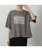 【ラコレ/LAKOLE】のアソートドッキングプリントT 大人の最旬トレンドファッション＆コーディネート founy(ファウニー) ファッション Fashion レディースファッション Fashion for Women おすすめ Recommended / Our Picks インナー Innerwear カットソー Cut and Sewn Top カーディガン Cardigan, Knitwear シアー Sheer, See-Through デニム Denim, Jeans Material ドッキング Docking, Mixed Material レース Lace, Lace Fabric 羽織 Haori, Light Jacket thumbnail チャコール|ID: prp329100004984258 ipo3291000000037337970