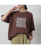 【ラコレ/LAKOLE】のアソートドッキングプリントT 大人の最旬トレンドファッション＆コーディネート founy(ファウニー) ファッション Fashion レディースファッション Fashion for Women おすすめ Recommended / Our Picks インナー Innerwear カットソー Cut and Sewn Top カーディガン Cardigan, Knitwear シアー Sheer, See-Through デニム Denim, Jeans Material ドッキング Docking, Mixed Material レース Lace, Lace Fabric 羽織 Haori, Light Jacket thumbnail ブラウン|ID: prp329100004984258 ipo3291000000037337972