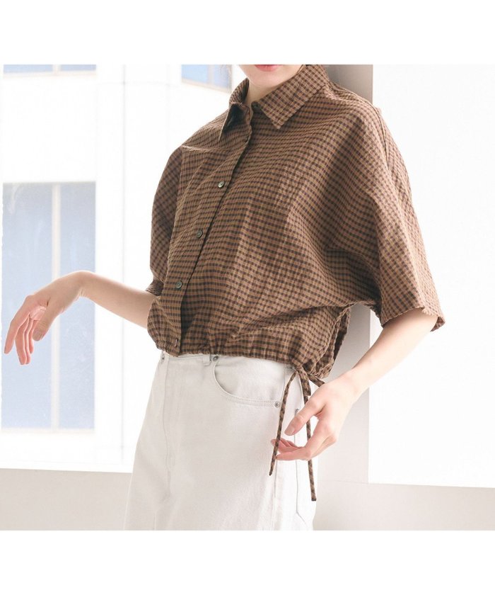 【ビューティ&ユース ユナイテッドアローズ/BEAUTY&YOUTH / UNITED ARROWS】のチェック ドローストリング シャツ ウォッシャブル インテリア・キッズ・メンズ・レディースファッション・服の通販 founy(ファウニー) https://founy.com/ ファッション Fashion レディースファッション Fashion for Women トップス・カットソー Cut & Sew Tops シャツ・ブラウス・オフィスカジュアル Elegant Blouses & Button-Ups ウォッシャブル Machine Washable クラシック Classic, Timeless Style ショート Short, Short Length チェック Check, Plaid, Tartan ドローストリング Drawstring, Pull Cord フェミニン Feminine, Girly フロント Front, Front Design ボトム Bottoms, Lower Wear 羽織 Haori, Light Jacket ラップ Wrap, Wrap Design おすすめ Recommended / Our Picks |ID: prp329100004984261 ipo3291000000037337982