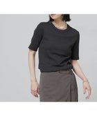 【ナノ ユニバース/nano universe】のAnti Soaked 汗染み防止クルーネックリブTシャツ 大人の最旬トレンドファッション＆コーディネート founy(ファウニー) ファッション Fashion レディースファッション Fashion for Women トップス・カットソー Cut & Sew Tops シャツ・ブラウス・オフィスカジュアル Elegant Blouses & Button-Ups ロングTシャツ・Tシャツ Longline T-Shirts & Tees コンパクト Compact, Small Size 今季 This Season, Current Season 吸水 Absorbent, Quick-Dry 定番 Standard, Basic Item 人気 Popular, Best Seller 再入荷 Restock / Back in Stock エレガント 上品 Elegant 2026年 2026 2026春夏・S/S Spring/Summer 2026 SS26 thumbnail ブラック|ID: prp329100004984263 ipo3291000000037337992