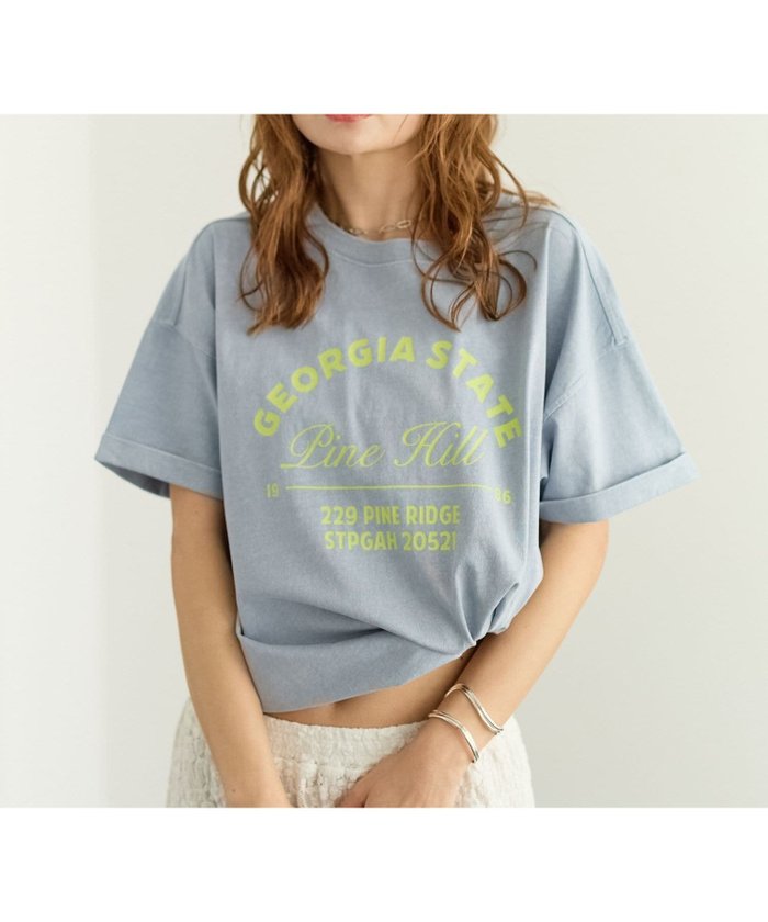 【ベイフロー/BAYFLOW】のヴィンテージ感のある風合い ピグメントロゴ半袖Tシャツ インテリア・キッズ・メンズ・レディースファッション・服の通販 founy(ファウニー) https://founy.com/ ファッション Fashion レディースファッション Fashion for Women トップス・カットソー Cut & Sew Tops シャツ・ブラウス・オフィスカジュアル Elegant Blouses & Button-Ups ロングTシャツ・Tシャツ Longline T-Shirts & Tees おすすめ Recommended / Our Picks インナー Innerwear グラフィック Graphic, Graphic Design ジャケット Jacket, Outerwear デニム Denim, Jeans Material ヴィンテージ Vintage Style 今季 This Season, Current Season 半袖 Short Sleeve, Half Sleeve 定番 Standard, Basic Item 春 Spring |ID: prp329100004984276 ipo3291000000037338090