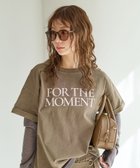 【ベイフロー/BAYFLOW】のヴィンテージ感のある風合い ピグメントロゴ半袖Tシャツ ブラウン50|ID: prp329100004984276 ipo3291000000037338095