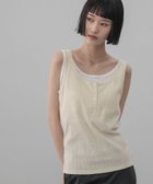 【ローリーズファーム/LOWRYS FARM】のヘンリーレイヤードタンク 大人の最旬トレンドファッション＆コーディネート founy(ファウニー) ファッション Fashion レディースファッション Fashion for Women インナー Innerwear カーディガン Cardigan, Knitwear シアー Sheer, See-Through ジャケット Jacket, Outerwear パターン Pattern, Design Print メッシュ Mesh, Net Fabric thumbnail アイボリー08|ID: prp329100004984282 ipo3291000000037338123