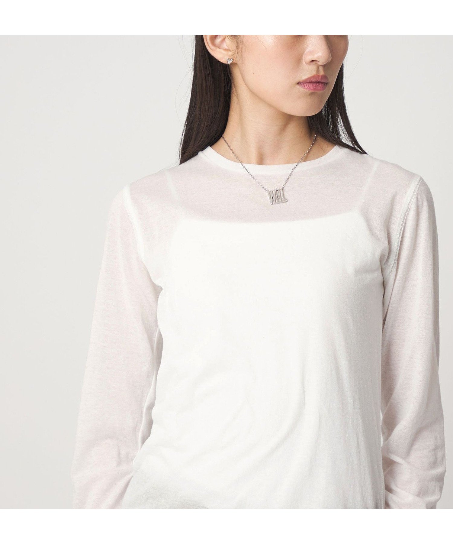 【シテン/CITEN】のCITEN シアーコンパクトロンT 大人の最旬トレンドファッション＆コーディネート founy(ファウニー) 　ファッション　Fashion　レディースファッション　Fashion for Women　トップス・カットソー　Cut & Sew Tops　ロングTシャツ・Tシャツ　Longline T-Shirts & Tees　インナー　Innerwear　シアー　Sheer, See-Through　フィット　Fit, Slim Fit　無地　Plain, Solid Color　 other-1|ID: prp329100004984283 ipo3291000000037338126