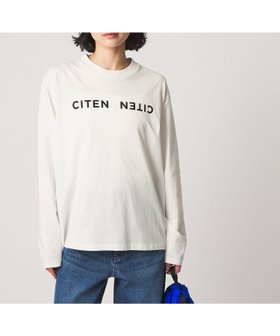 【シテン/CITEN】のCITEN ビッグロゴロンT 大人の最旬トレンドファッション＆コーディネート founy(ファウニー) ファッション Fashion レディースファッション Fashion for Women トップス・カットソー Cut & Sew Tops ロングTシャツ・Tシャツ Longline T-Shirts & Tees インナー Innerwear 春 Spring カットソー Cut and Sewn Top シンプル Simple, Minimal スラックス Slacks, Dress Pants デニム Denim, Jeans Material バランス Balance, Style Balance フィット Fit, Slim Fit ボトム Bottoms, Lower Wear ルーズ Loose, Oversized ワイド Wide, Wide Fit S/S・春夏 SS, Spring/Summer, Warm Season 夏 Summer |ID:prp329100004984287