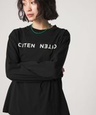 【シテン/CITEN】のCITEN ビッグロゴロンT 大人の最旬トレンドファッション＆コーディネート founy(ファウニー) ファッション Fashion レディースファッション Fashion for Women トップス・カットソー Cut & Sew Tops ロングTシャツ・Tシャツ Longline T-Shirts & Tees インナー Innerwear 春 Spring カットソー Cut and Sewn Top シンプル Simple, Minimal スラックス Slacks, Dress Pants デニム Denim, Jeans Material バランス Balance, Style Balance フィット Fit, Slim Fit ボトム Bottoms, Lower Wear ルーズ Loose, Oversized ワイド Wide, Wide Fit S/S・春夏 SS, Spring/Summer, Warm Season 夏 Summer thumbnail BLACK|ID: prp329100004984287 ipo3291000000037338160