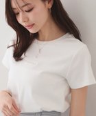 【インデックス/INDEX】の【UVケア/接触冷感】フロントロゴ刺繍Tシャツ《洗濯機OK/S-3L/7col》 オフホワイト|ID: prp329100004984288 ipo3291000000037373893