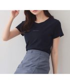 【インデックス/INDEX】の【UVケア/接触冷感】フロントロゴ刺繍Tシャツ《洗濯機OK/S-3L/7col》 ネイビー|ID: prp329100004984288 ipo3291000000037373896