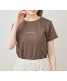 【インデックス/INDEX】の【UVケア/接触冷感】フロントロゴ刺繍Tシャツ《洗濯機OK/S-3L/7col》 ブラウン|ID: prp329100004984288 ipo3291000000037373898