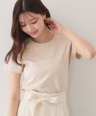 【インデックス/INDEX】の【UVケア/接触冷感】フロントロゴ刺繍Tシャツ《洗濯機OK/S-3L/7col》 グレージュ|ID: prp329100004984288 ipo3291000000037373899