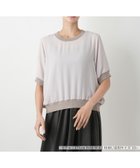 【レリアンプラスハウス/Leilian PLUS HOUSE】のリブ切替シアープルオーバー【BOURGE】 大人の最旬トレンドファッション＆コーディネート founy(ファウニー) ファッション Fashion レディースファッション Fashion for Women トップス・カットソー Cut & Sew Tops カジュアルプルオーバー・ニットトップス Pullovers & Knit Tops / Casual Pullovers ウォッシャブル Machine Washable 切替 Switching, Contrast Panel シンプル Simple, Minimal ポケット Pocket, Pocket Detail 夏 Summer thumbnail ライトグレー|ID: prp329100004984331 ipo3291000000037338379
