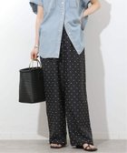 【ジャーナルスタンダード レリューム/JOURNAL STANDARD relume】のカットドビードットパンツ 大人の最旬トレンドファッション＆コーディネート founy(ファウニー) ファッション Fashion レディースファッション Fashion for Women パンツ Pants & Trousers 2026年 2026 2026春夏・S/S Spring/Summer 2026 SS26 カットソー Cut and Sewn Top シンプル Simple, Minimal ドット Polka Dot, Dot Pattern リラックス Relax, Relaxed Fit エレガント 上品 Elegant thumbnail ブラック|ID: prp329100004984372 ipo3291000000037338573