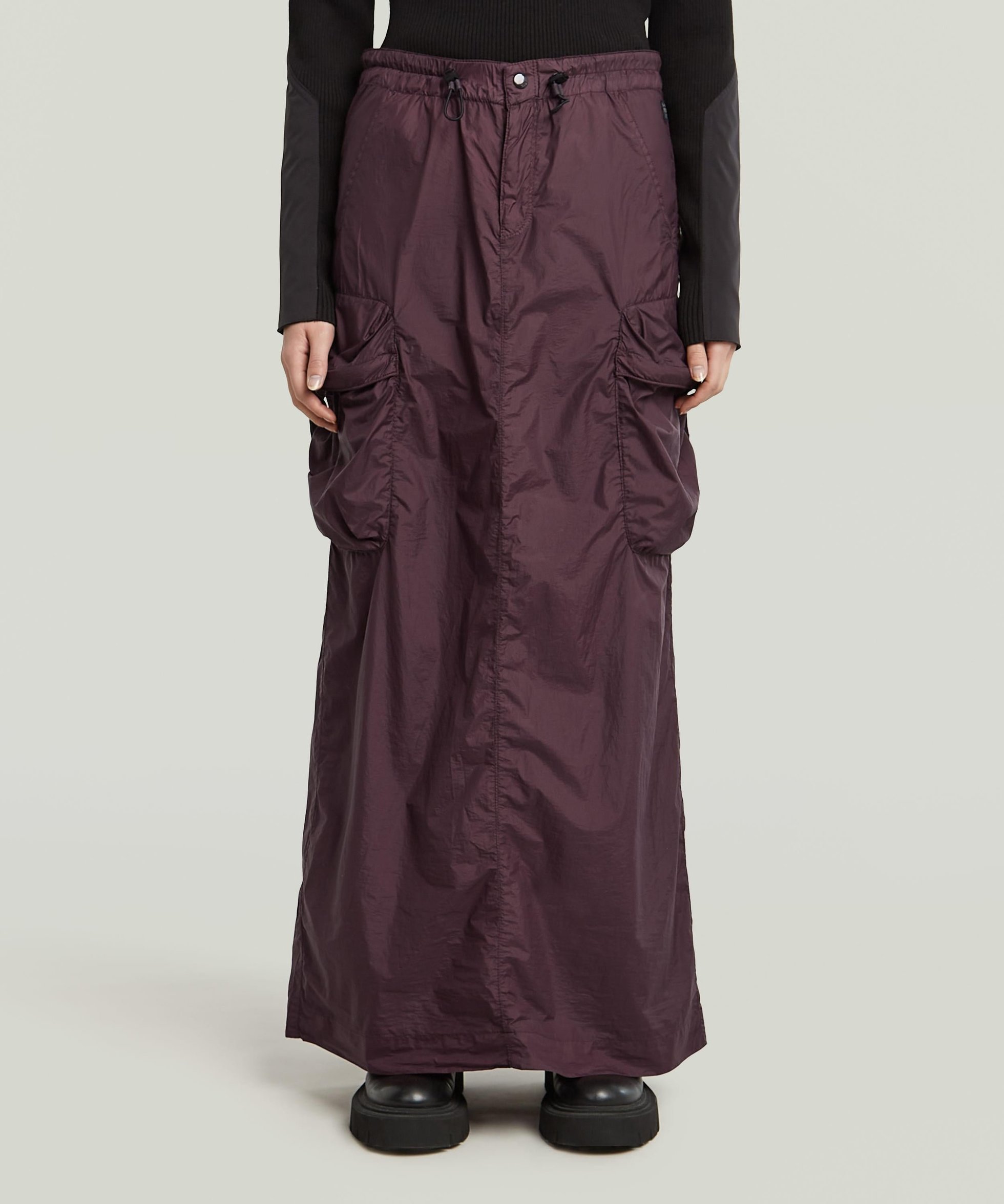 【ジースター ロゥ/G-Star RAW】のCargo long skirt インテリア・キッズ・メンズ・レディースファッション・服の通販 founy(ファウニー) 　ファッション　Fashion　レディースファッション　Fashion for Women　スカート　Skirts　ロングスカート　Long Skirts / Maxi & Midi Skirts　カーゴパンツ　Cargo Pants, Utility Pants　ジップ　Zip, Zipper　スタイリッシュ　Stylish, Fashionable　フィット　Fit, Slim Fit　ルーズ　Loose, Oversized　ロング　Long, Long-Length　軽量　Lightweight, Ultra Light　dk fig gd|ID: prp329100004984403 ipo3291000000037338693