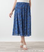 【レリアンプラスハウス/Leilian PLUS HOUSE】のフラワー柄フレアスカート 大人の最旬トレンドファッション＆コーディネート founy(ファウニー) ファッション Fashion レディースファッション Fashion for Women スカート Skirts Aライン・フレアスカート A-Line & Flared Skirts ウォッシャブル Machine Washable ギャザー Gathered, Ruffled シンプル Simple, Minimal セットアップ Set-Up, Coordinated Outfit ドレープ Drape, Draping Fabric フラワー Flower, Floral フレア Flare, Flared プリント Print, Printed Pattern ポケット Pocket, Pocket Detail モダン Modern, Contemporary thumbnail ロイヤルブルー|ID: prp329100004984415 ipo3291000000037338742