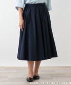 【レリアンプラスハウス/Leilian PLUS HOUSE】の洗えるギャザースカート 大人の最旬トレンドファッション＆コーディネート founy(ファウニー) ファッション Fashion レディースファッション Fashion for Women スカート Skirts ウォッシャブル Machine Washable ギャザー Gathered, Ruffled タイプライター Typewriter Fabric, Crisp Cotton ポケット Pocket, Pocket Detail エレガント 上品 Elegant 洗える Machine Washable 秋 Autumn thumbnail ネイビー|ID: prp329100004984417 ipo3291000000037338748