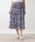 【レリアンプラスハウス/Leilian PLUS HOUSE】の花柄プリーツスカート 大人の最旬トレンドファッション＆コーディネート founy(ファウニー) ファッション Fashion レディースファッション Fashion for Women スカート Skirts プリーツスカート / 上品フェミニンスタイル Pleated Skirts おすすめ Recommended / Our Picks ウォッシャブル Machine Washable セットアップ Set-Up, Coordinated Outfit フェミニン Feminine, Girly プリーツ Pleats, Pleated ポケット Pocket, Pocket Detail thumbnail パープル|ID: prp329100004984419 ipo3291000000037338755