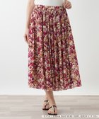 【レリアンプラスハウス/Leilian PLUS HOUSE】の花柄プリーツスカート 大人の最旬トレンドファッション＆コーディネート founy(ファウニー) ファッション Fashion レディースファッション Fashion for Women スカート Skirts プリーツスカート / 上品フェミニンスタイル Pleated Skirts おすすめ Recommended / Our Picks ウォッシャブル Machine Washable セットアップ Set-Up, Coordinated Outfit フェミニン Feminine, Girly プリーツ Pleats, Pleated ポケット Pocket, Pocket Detail thumbnail ラズベリー|ID: prp329100004984419 ipo3291000000037338756