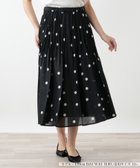【レリアンプラスハウス/Leilian PLUS HOUSE】のドットプリーツスカート 大人の最旬トレンドファッション＆コーディネート founy(ファウニー) ファッション Fashion レディースファッション Fashion for Women スカート Skirts プリーツスカート / 上品フェミニンスタイル Pleated Skirts ウォッシャブル Machine Washable トレンド Trend, Trending Now ドット Polka Dot, Dot Pattern ドレープ Drape, Draping Fabric プリーツ Pleats, Pleated ポケット Pocket, Pocket Detail エレガント 上品 Elegant thumbnail ブラック|ID: prp329100004984423 ipo3291000000037338766